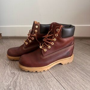 Vintage Timberland Brown Leather Work Boots
